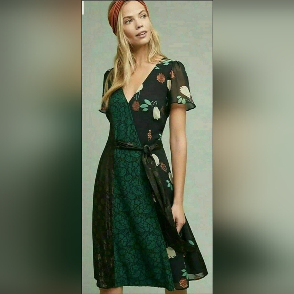 Anthropologie Ciao Bella Dress Moulinette Soeurs Boho Size 0